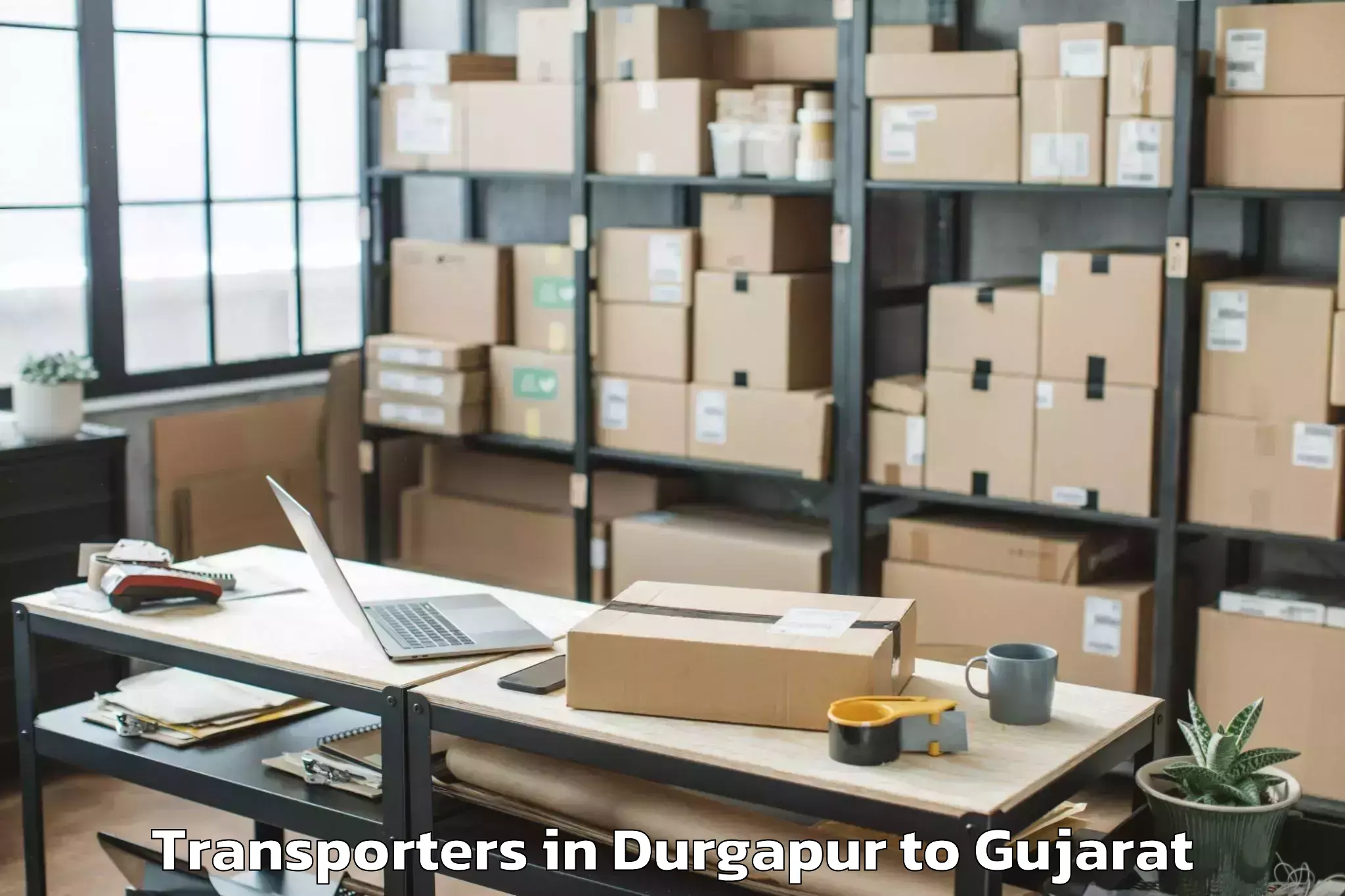 Top Durgapur to Dhrangadhra Transporters Available